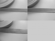 Gurtband 357254 silbergrau, Stärke ca. 1,8 mm, Breiten 25-40 mm