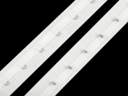 Haken- und Ösenband - Korsettband Nr. 750075-1 in weiß, Breite ca. 25 mm