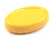 Magnet-Nadelkissen 010661-1 oval in gelb, Größe ca. 11 x 7 cm