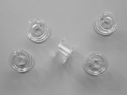 Nähmaschinenspulen Kunststoff 20/11,5, Farbe transparent