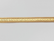 Paillettenband einreihig gold mit Gimpe Nr. 520145-02, Breite ca. 12 mm