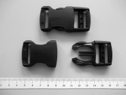 Steckverschluss Nr. 0648 schwarz, für Gurtbreiten von 25 bis 40 mm