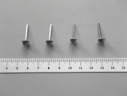Taschenfuß Metall 417876 Kegelstumpf, Durchmesser ca. 7 mm, Höhe ca. 5 mm
