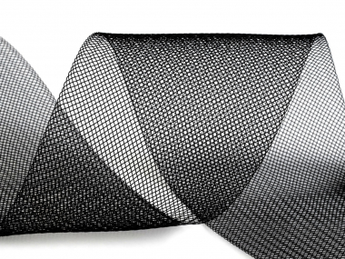 Crinoline Versteifungsband fest S750348-02, Breite 10 cm, Farbe 02 schwarz