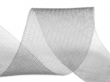 Crinoline Versteifungsband fein 080906-27, Breite 5 cm, Farbe 27 grau