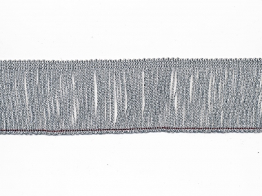 Lurex-Fransenborte silber 8818s-06, Breite ca. 6 cm