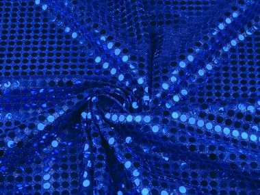 Paillettenstoff L142-09, Farbe 09 königsblau