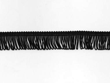 Schlingen-Fransenborte schwarz 8547u-03, Breite ca. 3 cm
