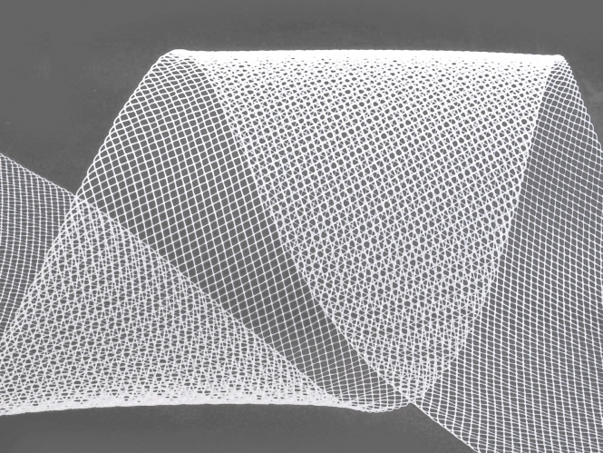 Crinoline Versteifungsband fest S750348-01, Breite 10 cm, Farbe 01 weiß