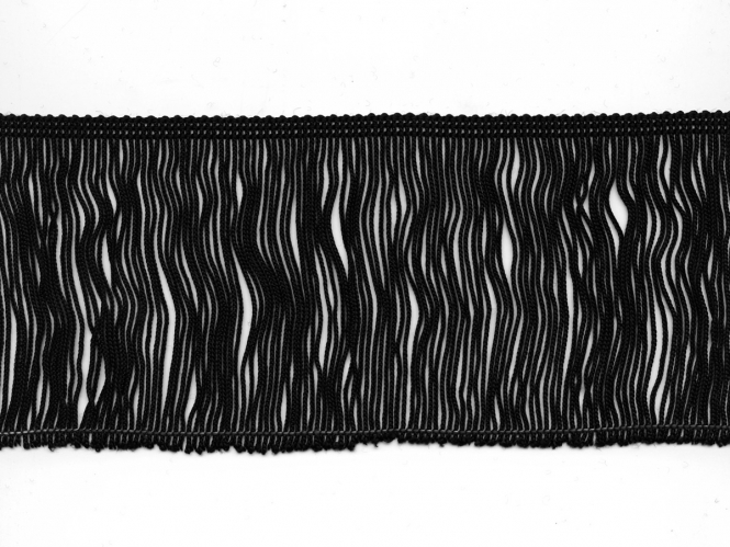 Fransenborte schwarz 8547-10, Breite ca. 9,5 cm