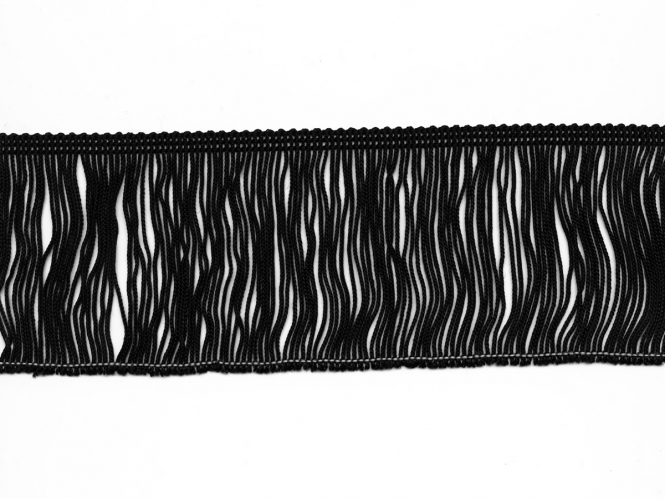 Fransenborte schwarz 8547-08, Breite ca. 7,5 cm