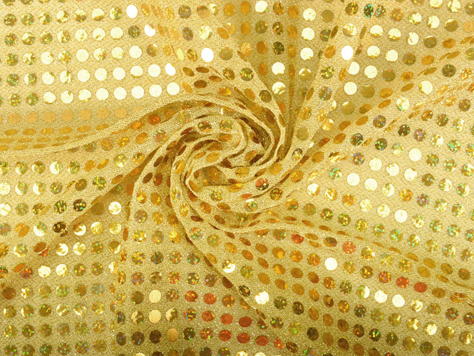 Paillettenstoff L142-96, Farbe 96 hellgold irisierend