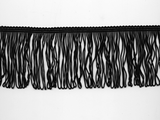 Schlingen-Fransenborte schwarz 8547u-08, Breite ca. 8 cm