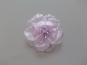 Chiffon-Blumenapplikation Nr. S504-03 mit Perlen und Strasssteinen, Farbe 03 lila