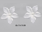 Dekorblume mit Glasperlen Nr. 91490w, Farbe weiß