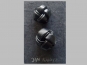 Jim Knopf Lederknopf schwarz Nr. 11939-32, Größe 32 (ca. 20,5 mm)