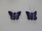 Jim Knopf Filz-Schmetterling Nr. 13396-06, Farbe 06 dunkelviolett-schwarz