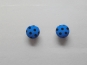 Knopf mit schwarzen Punkten Nr. 6089-28-6, Farbe 6 blau/schwarz