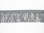 Lurex Schlingen-Fransenborte silber 8818su-06, Breite ca. 6 cm