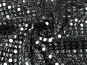 Paillettenstoff L142-71, Farbe 71 silber-schwarz